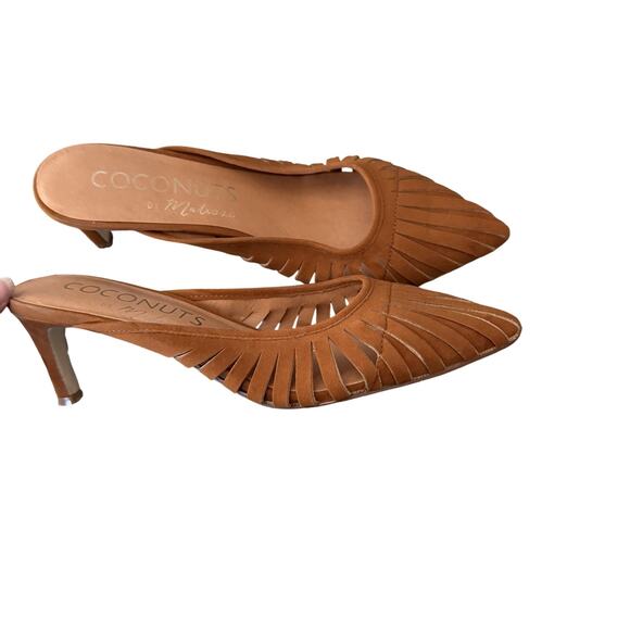 Coconuts by Matisse Shoes Womens Size 8 Pointed Toe Kitten Heel Cutout Mule - Picture 1 of 6